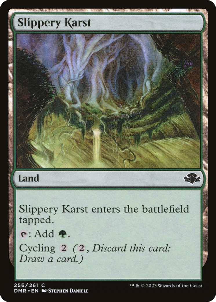 Slippery Karst (256) Foil - Dominaria Remastered