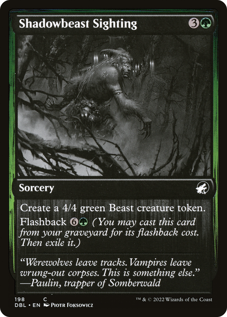Shadowbeast Sighting (198) - Innistrad: Double Feature
