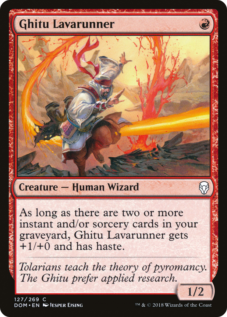 Ghitu Lavarunner (127) Foil - Dominaria