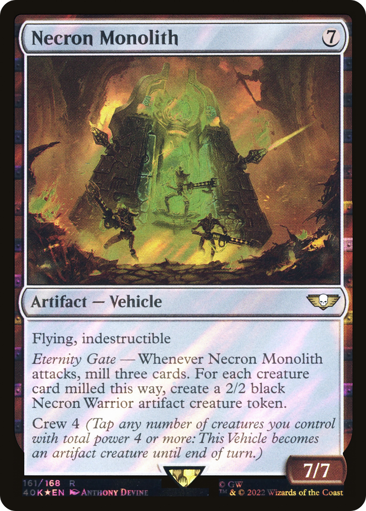 Necron Monolith (161) Surge Foil - Warhammer 40,000 Commander