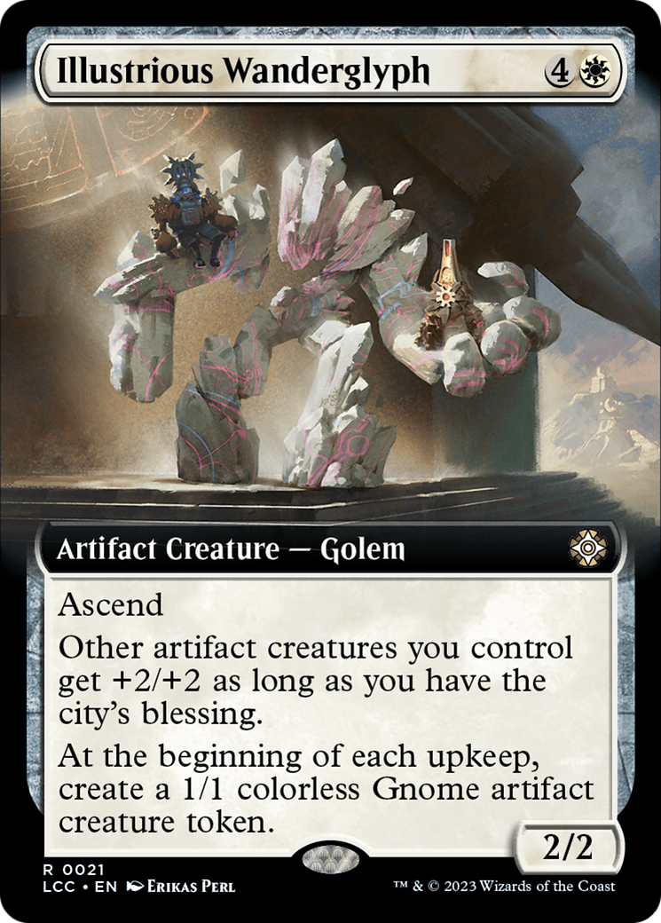 Illustrious Wanderglyph (Extended Art) (021) - The Lost Caverns of Ixalan Commander