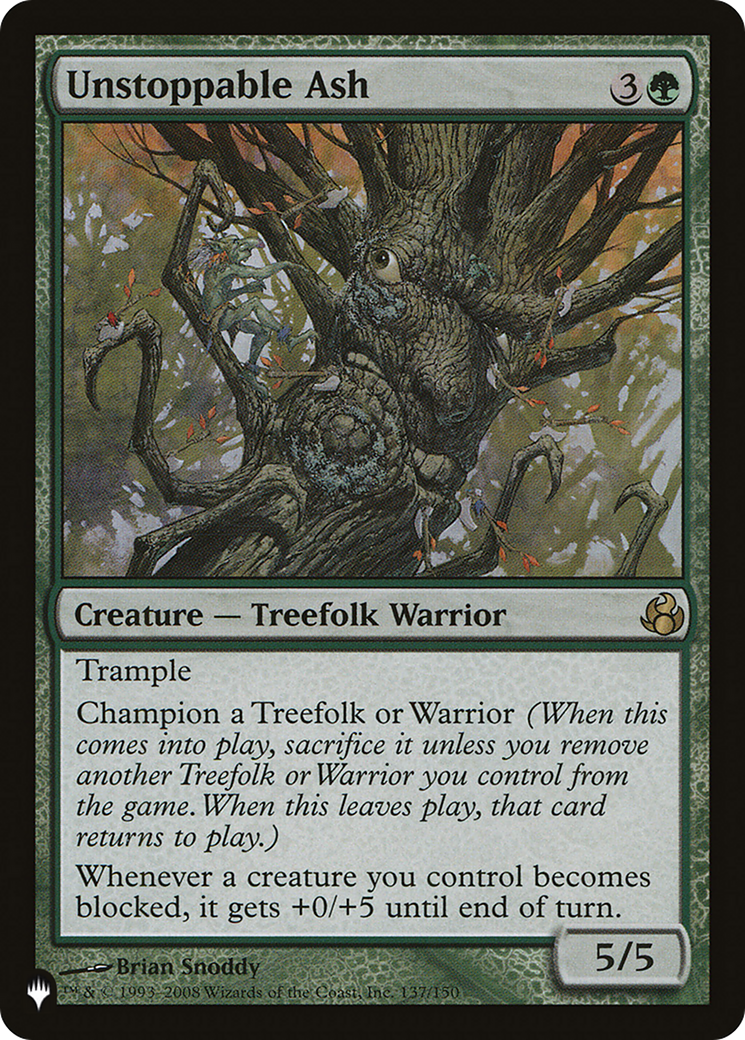 Unstoppable Ash (MOR-137) - The List