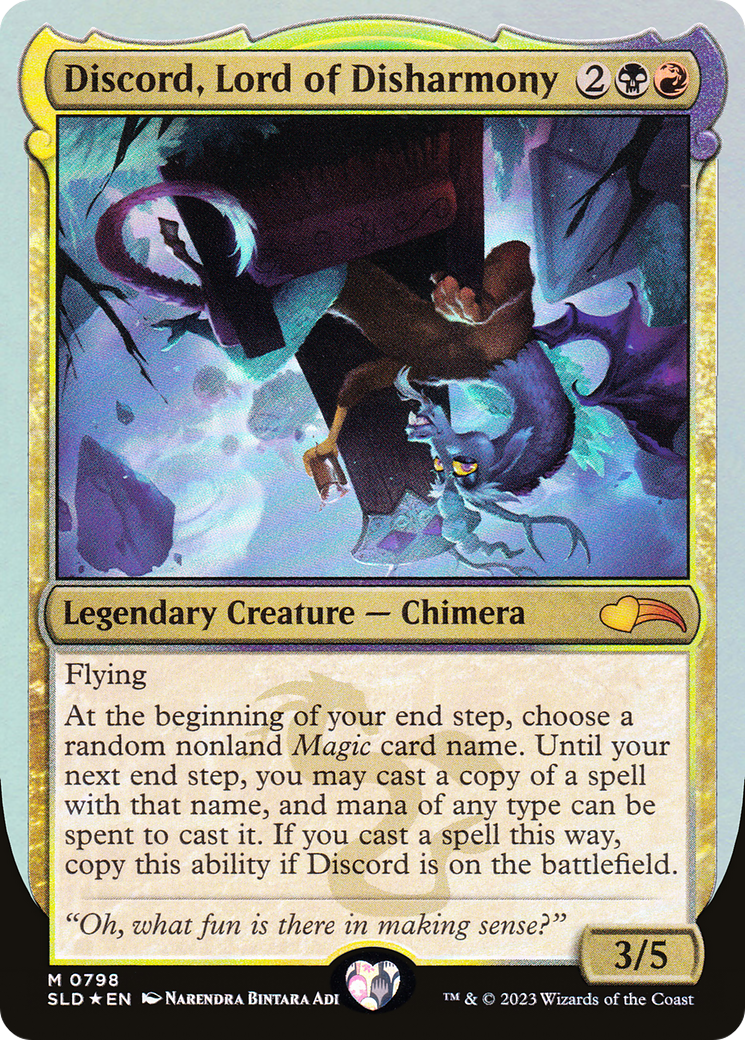 Discord, Lord of Disharmony (798) Foil - Secret Lair Drop