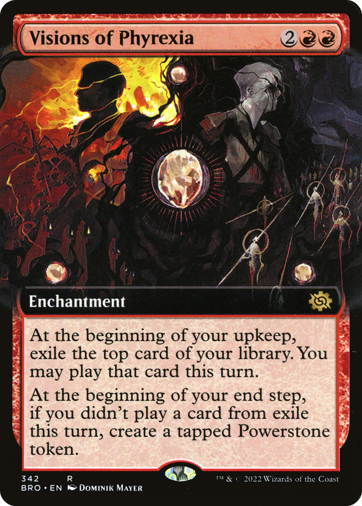 Visions of Phyrexia (Extended Art) (342) - The Brothers' War