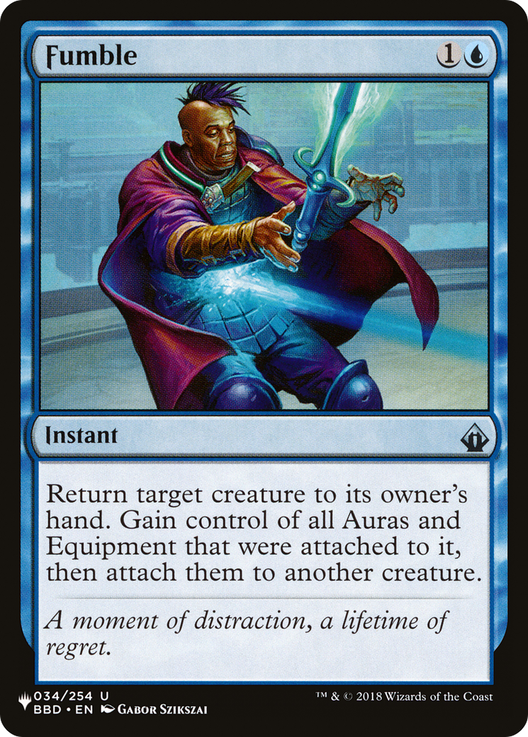 Fumble (BBD-34) - The List