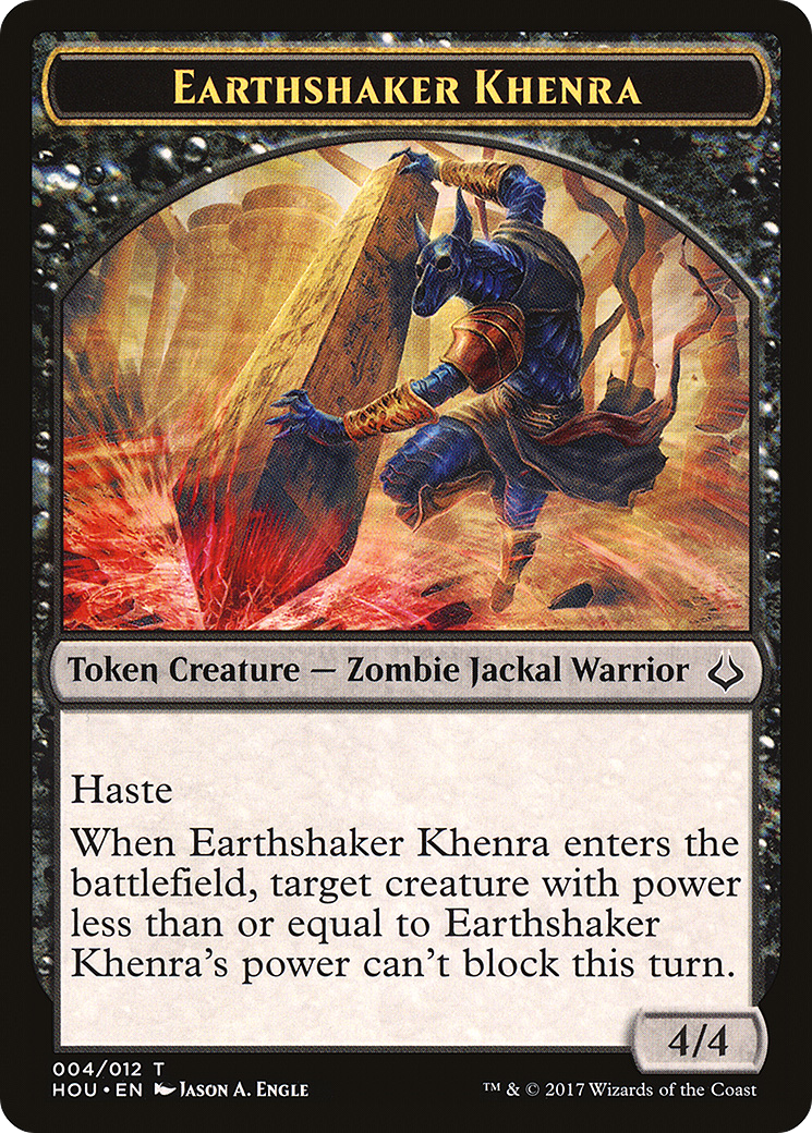 Earthshaker Khenra Token (004) - Hour of Devastation Tokens