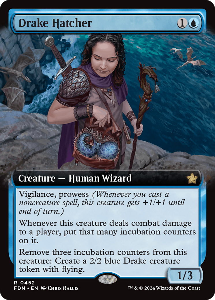 Drake Hatcher (Extended Art) (452) Foil - Foundations