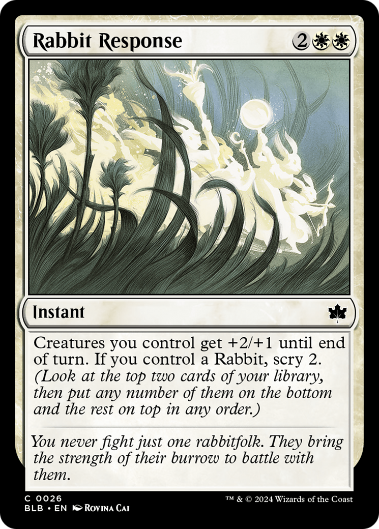 Rabbit Response (026) Foil - Bloomburrow