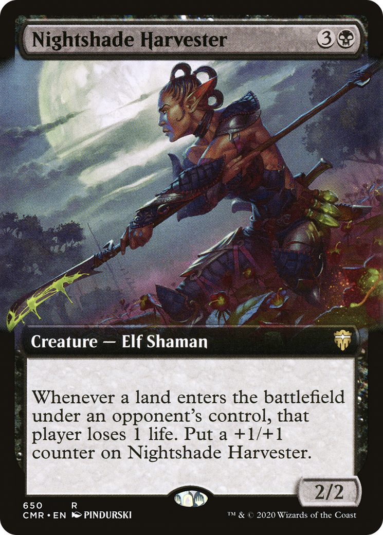 Nightshade Harvester (Extended Art) (650) Foil - Commander Legends