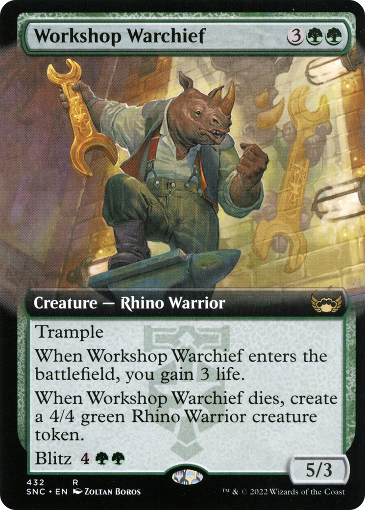 Workshop Warchief (Extended Art) (432) - Streets of New Capenna