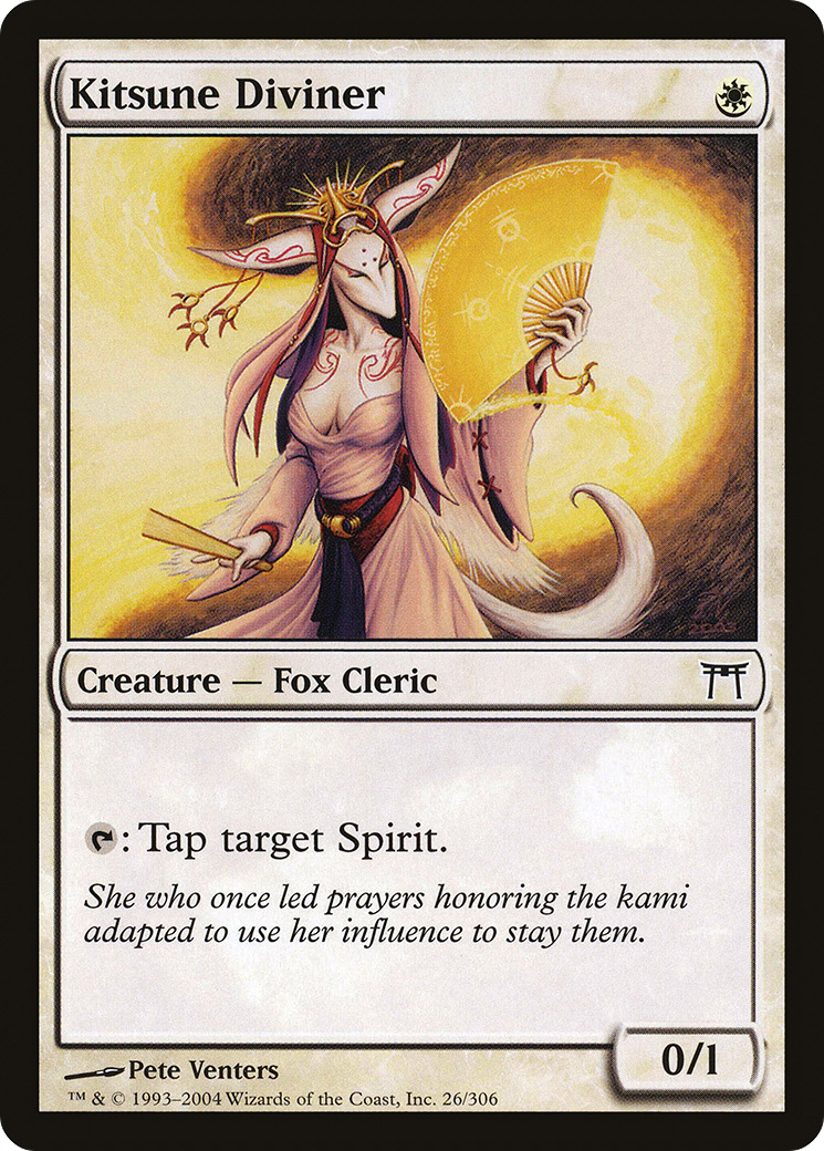 Kitsune Diviner (026) - Champions of Kamigawa