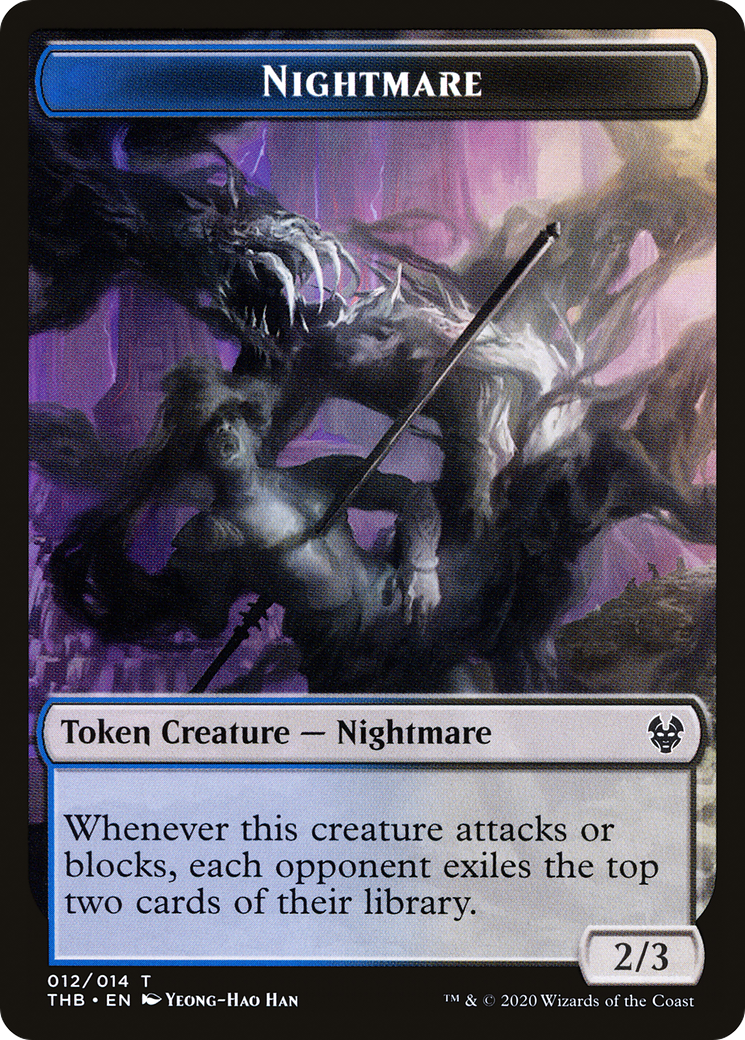 Nightmare Token (012) - Theros Beyond Death Tokens