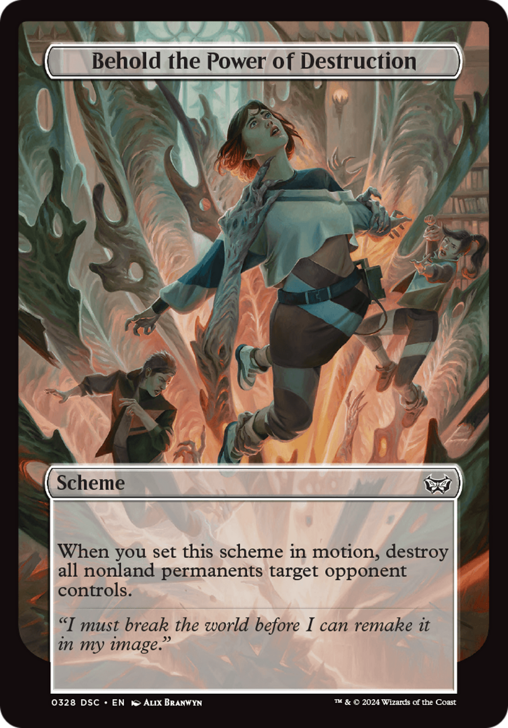 Behold the Power of Destruction (Full Art) (328) - Duskmourn: House of Horror Commander