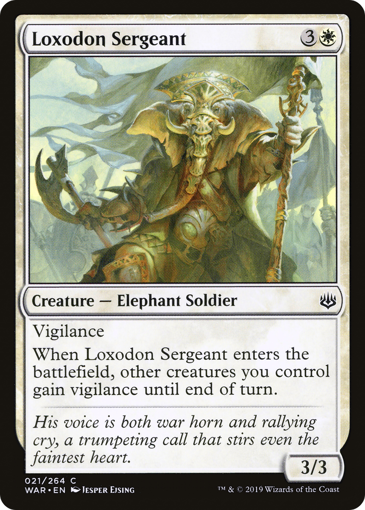 Loxodon Sergeant (021) Foil - War of the Spark