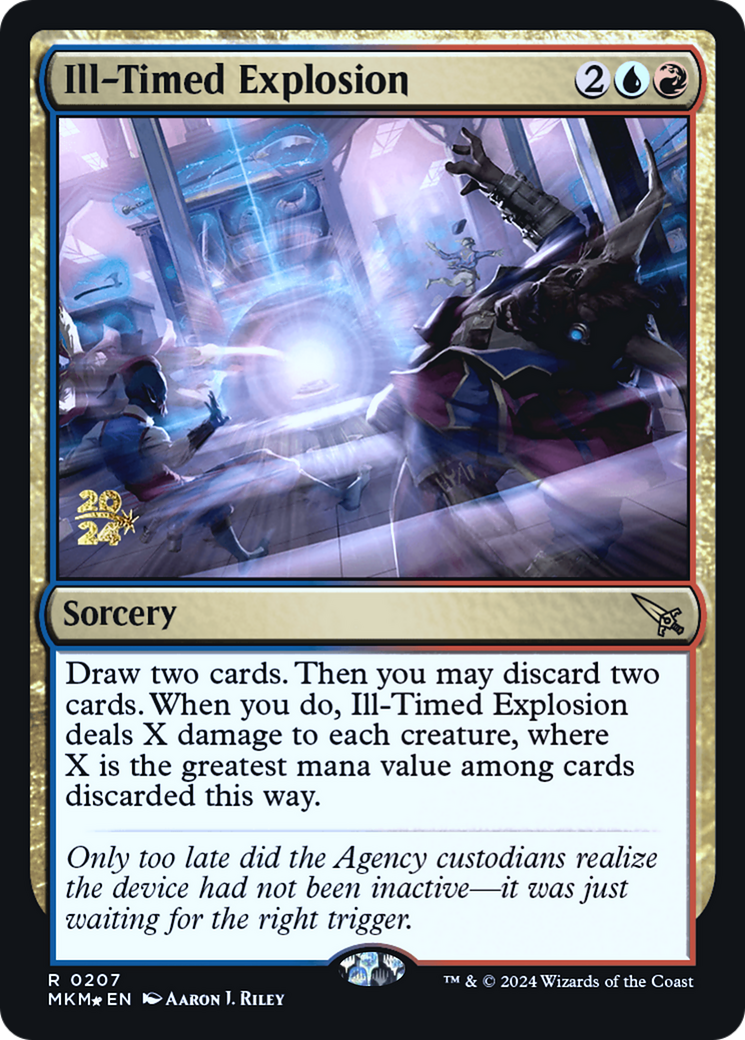 Ill-Timed Explosion (207) Foil - Murders at Karlov Manor Promos