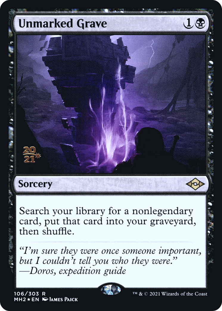 Unmarked Grave (106) Foil - Modern Horizons 2 Promos