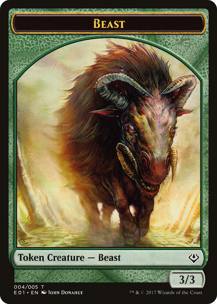 Beast (004) - Archenemy: Nicol Bolas Tokens