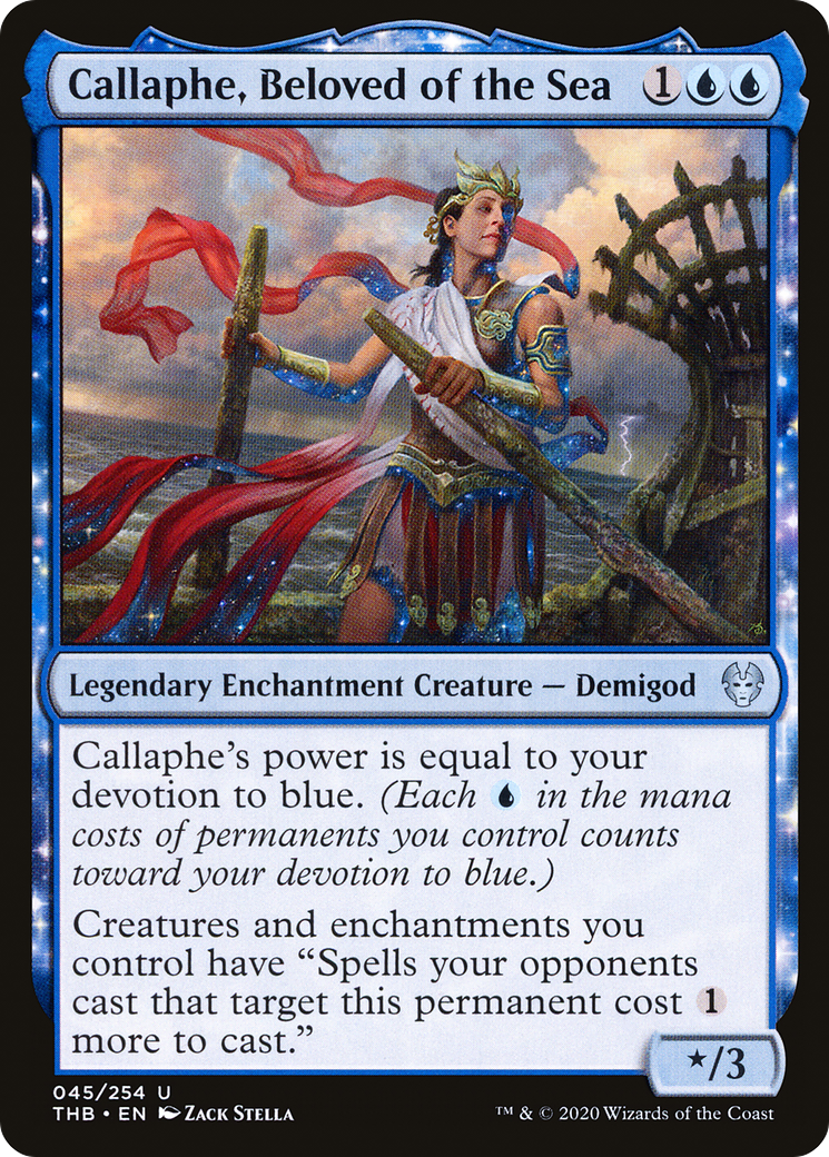 Callaphe, Beloved of the Sea (045) Foil - Theros Beyond Death
