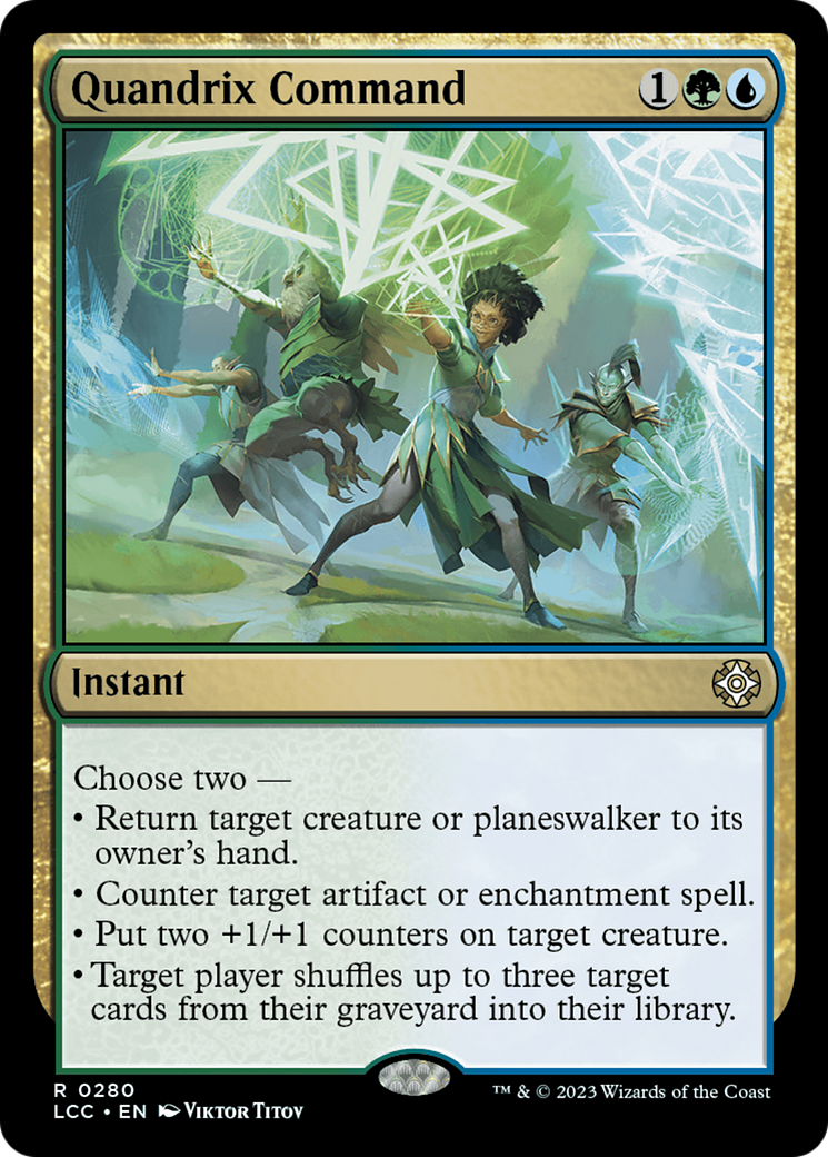 Quandrix Command (280) - The Lost Caverns of Ixalan Commander