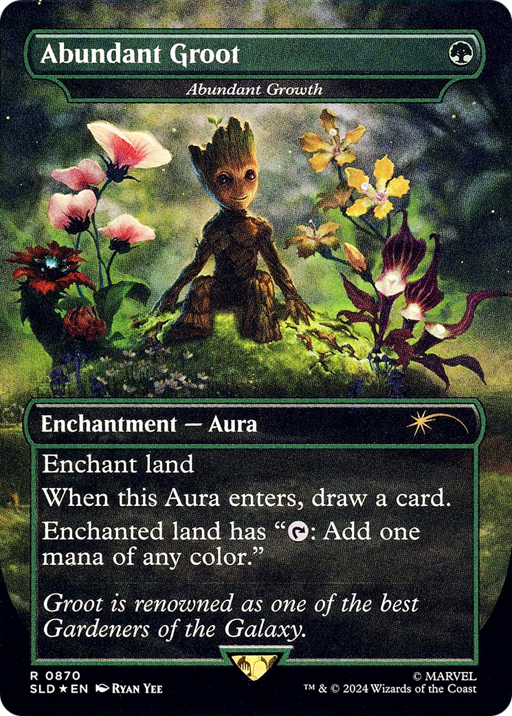 Abundant Growth (Abundant Groot) (870) Foil - Secret Lair Drop
