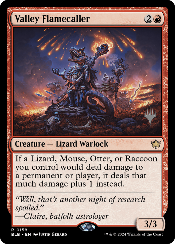 Valley Flamecaller (158) - Bloomburrow Promos