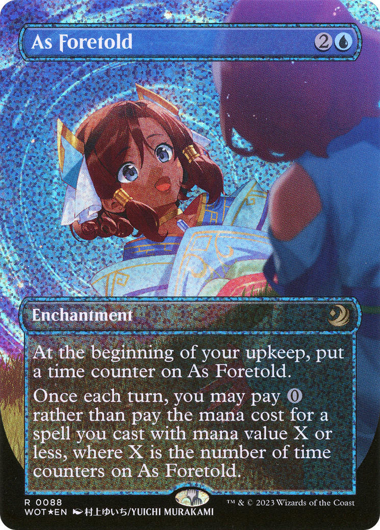 As Foretold (Anime Borderless) (Confetti Foil) (088) Foil - Wilds of Eldraine: Enchanting Tales