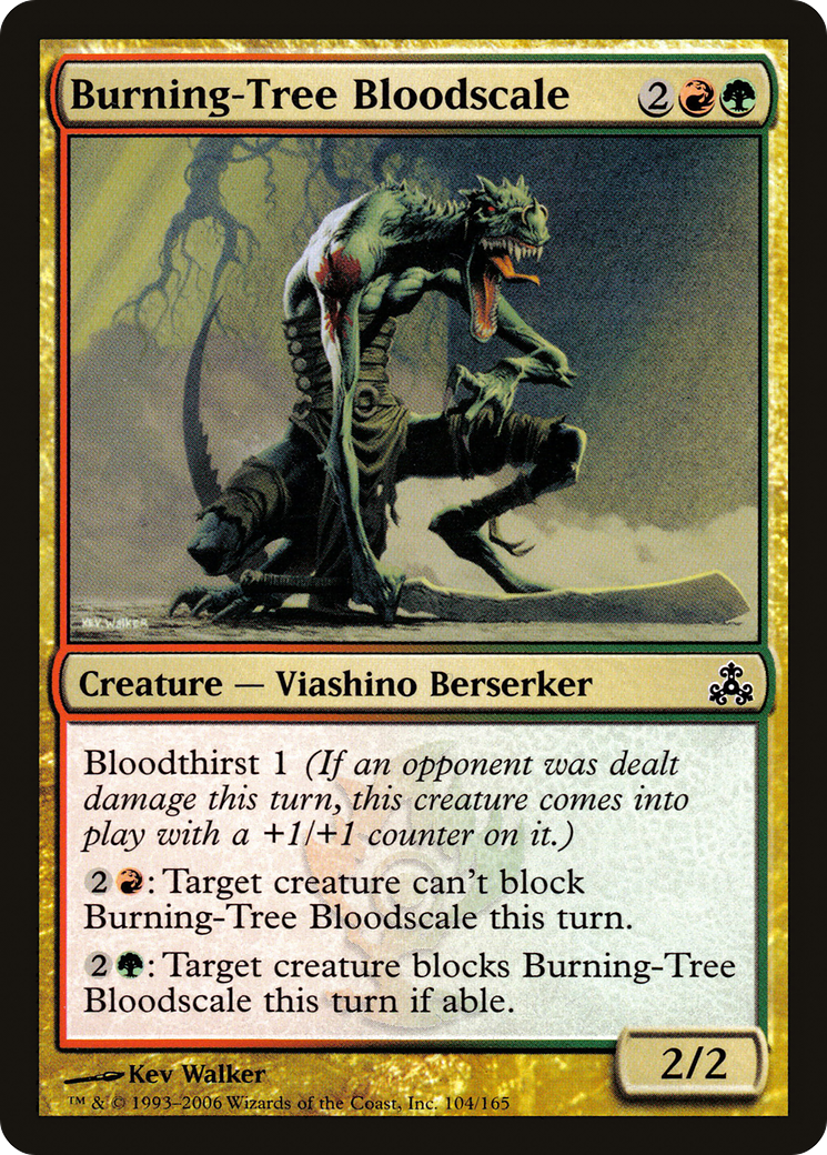 Burning-Tree Bloodscale (104) Foil - Guildpact