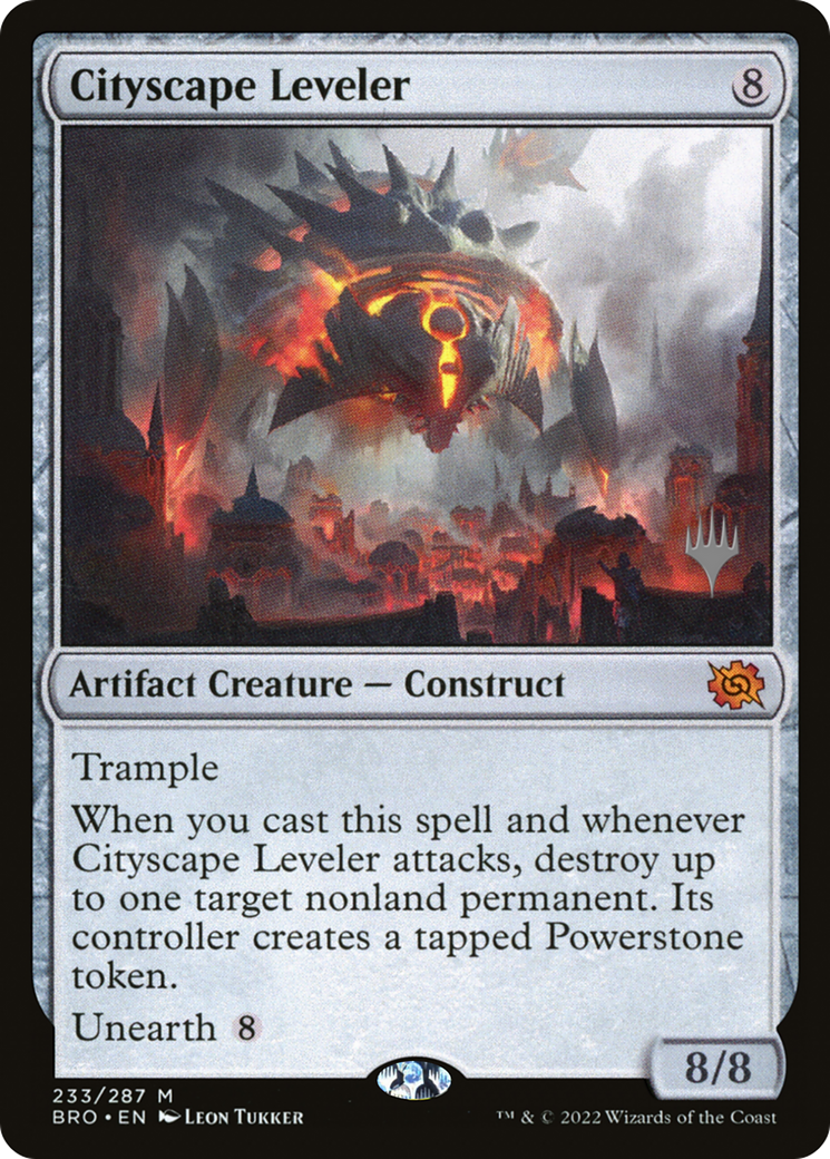 Cityscape Leveler (233p) Foil - The Brothers' War Promos