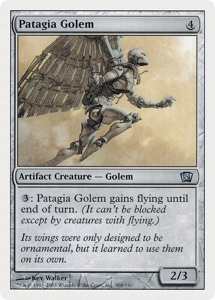 Patagia Golem (308) Foil - Eighth Edition
