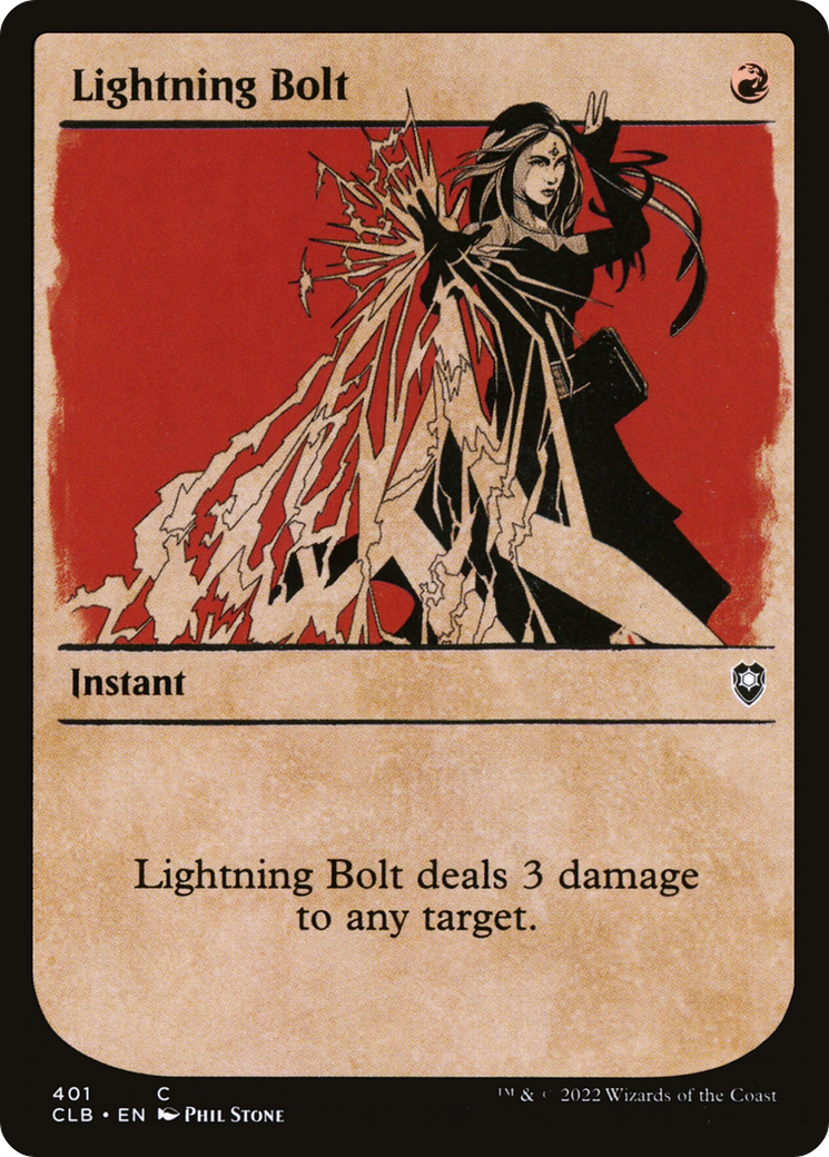 Lightning Bolt (Showcase) (401) - Commander Legends: Battle for Baldur's Gate