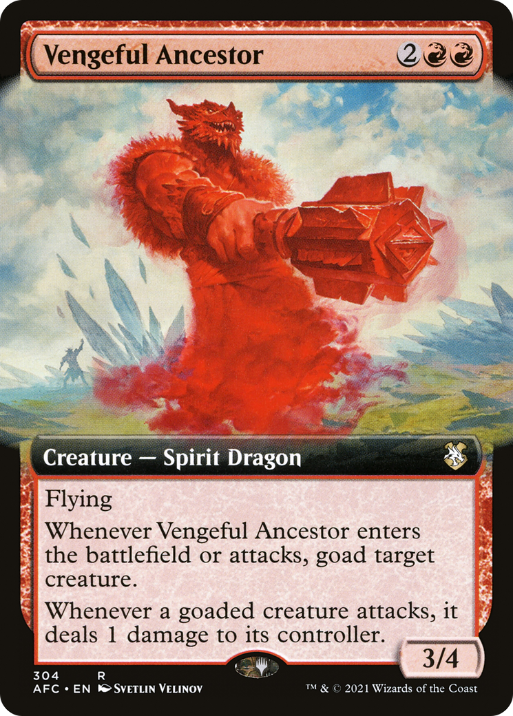 Vengeful Ancestor (Extended Art) (304) - Forgotten Realms Commander