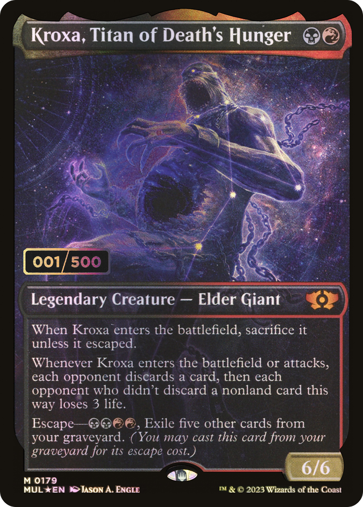 Kroxa, Titan of Death's Hunger (Showcase) (179z) Foil - Multiverse Legends