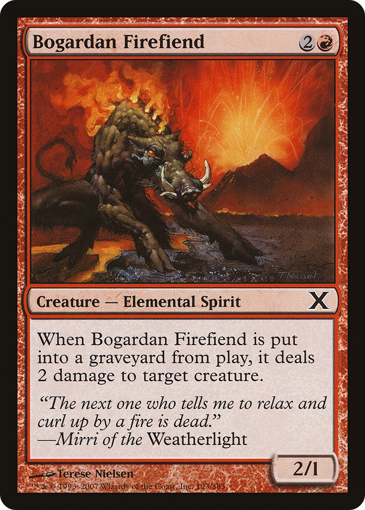 Bogardan Firefiend (193) - Tenth Edition