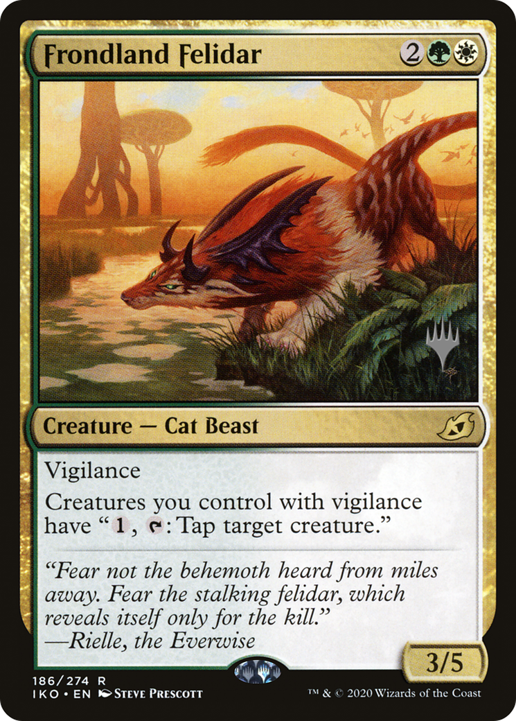 Frondland Felidar (186) - Ikoria: Lair of Behemoths Promos
