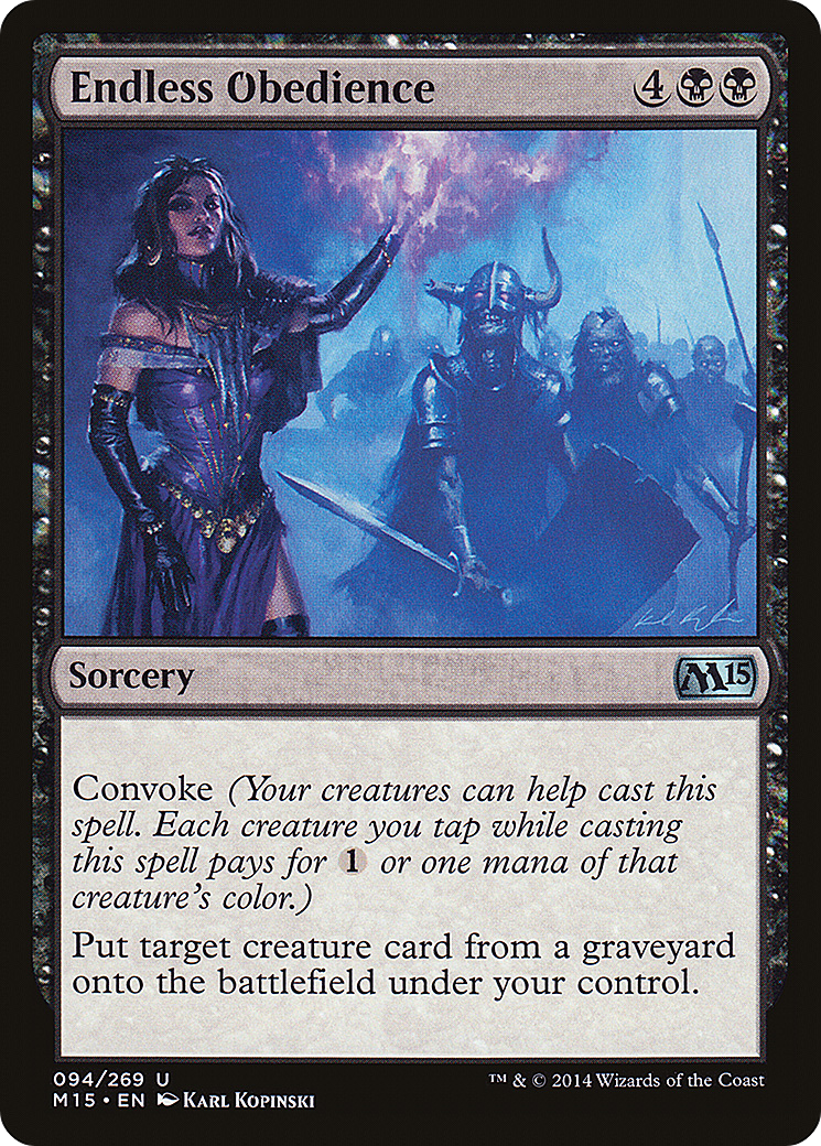 Endless Obedience (094) Foil - Magic 2015