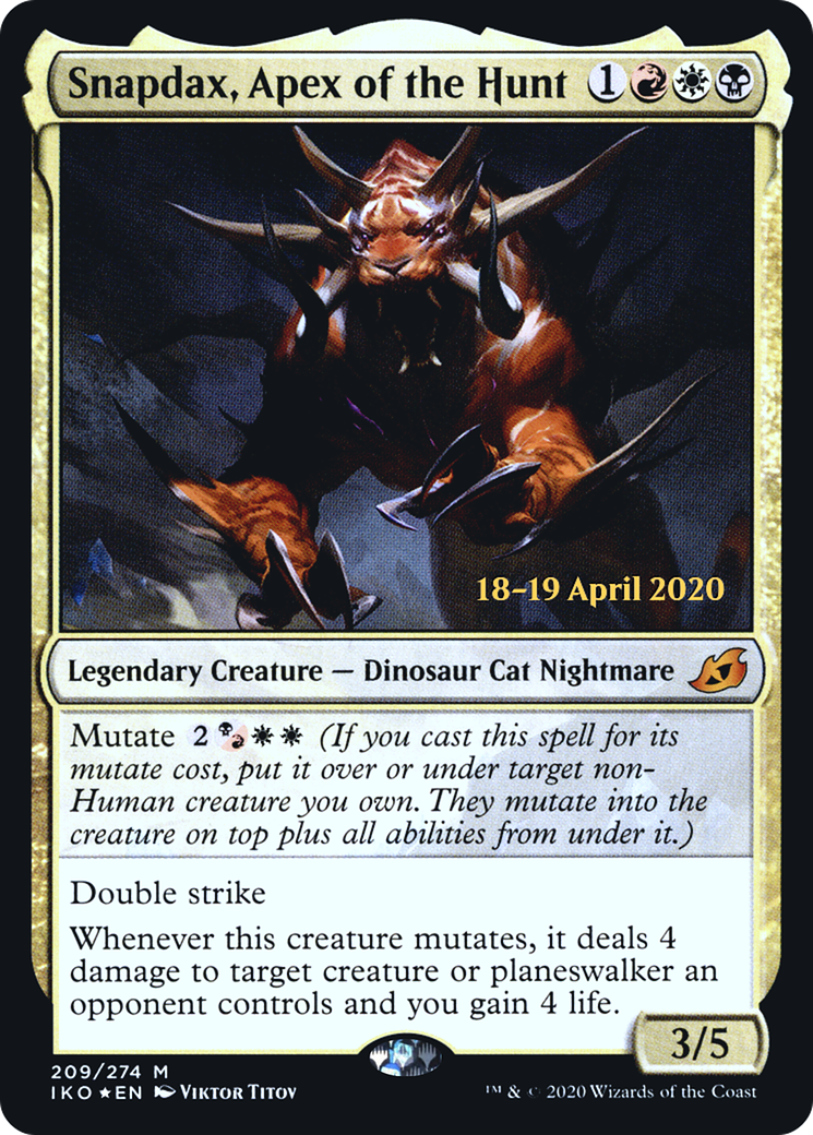 Snapdax, Apex of the Hunt (209) Foil - Ikoria: Lair of Behemoths Promos