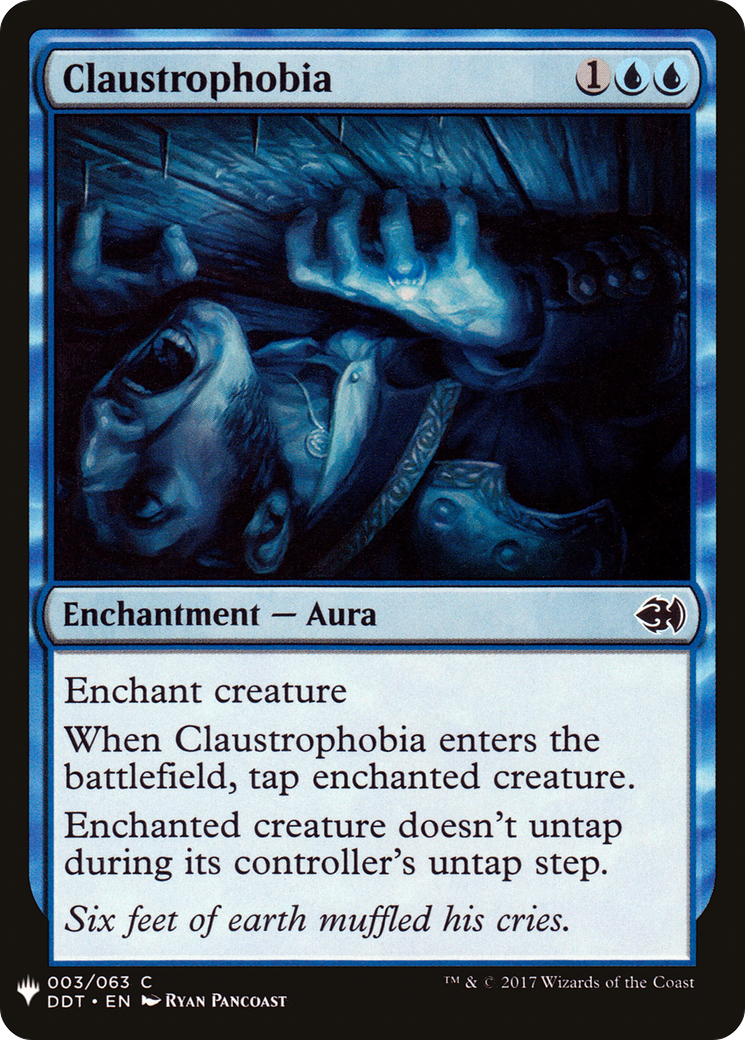 Claustrophobia (DDT-3) - The List
