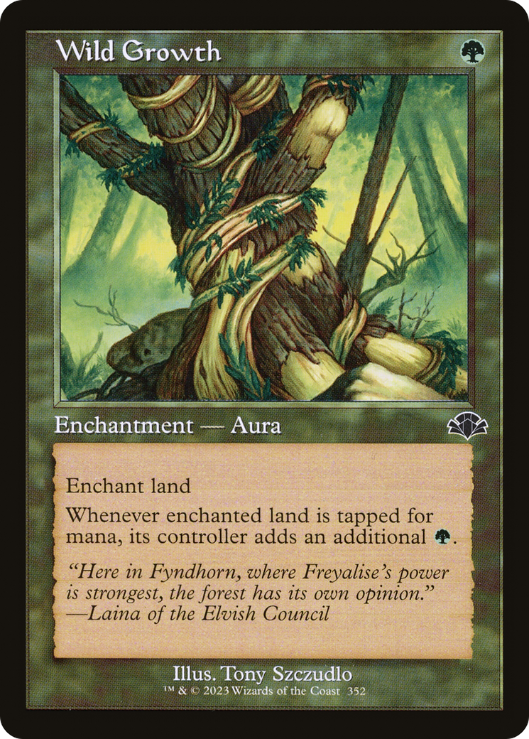 Wild Growth (Retro) (352) Foil - Dominaria Remastered