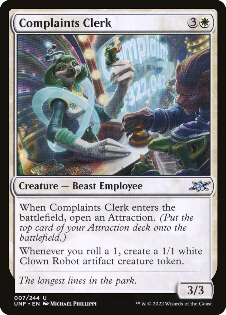 Complaints Clerk (007) - Unfinity