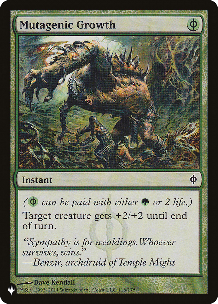 Mutagenic Growth (NPH-116) - The List