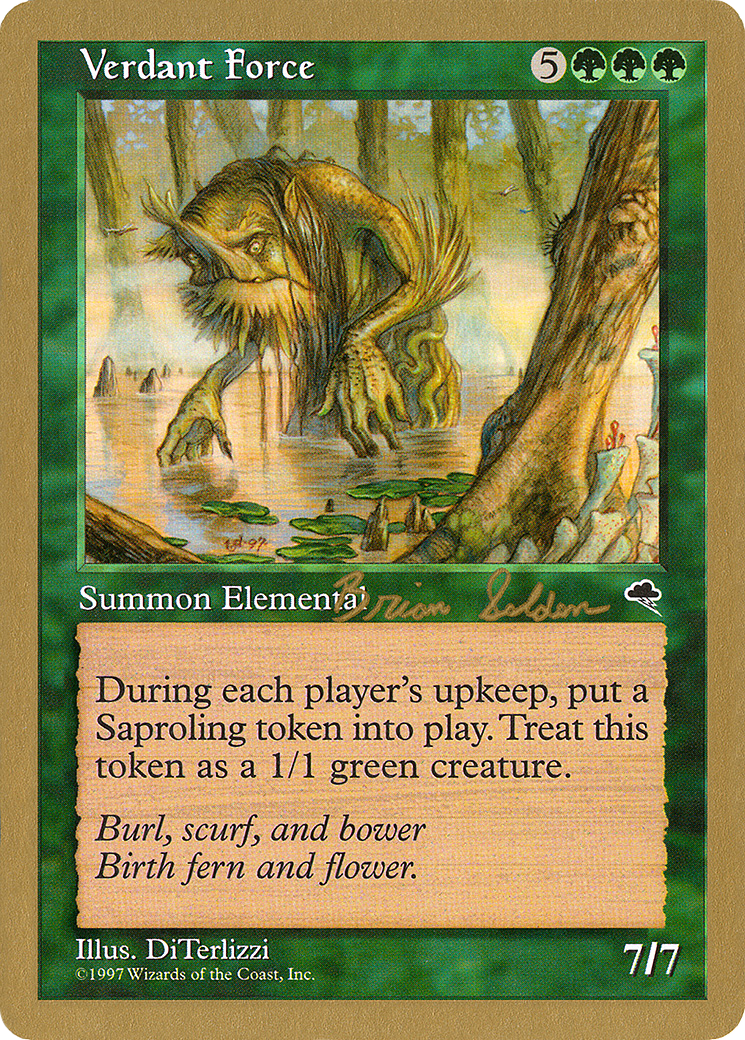 Verdant Force - 1998 Brian Selden (TMP) (Retro) - World Championship Decks 1998
