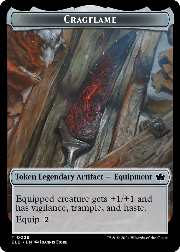 Cragflame (026) - Bloomburrow Tokens