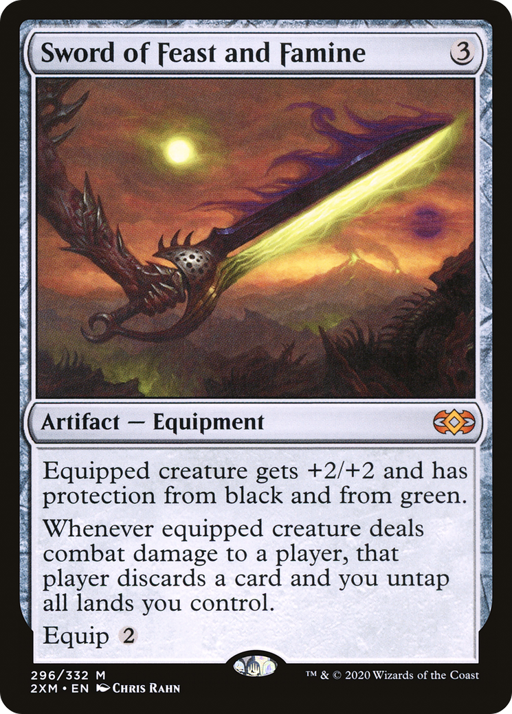 Sword of Feast and Famine (296) Foil - Double Masters