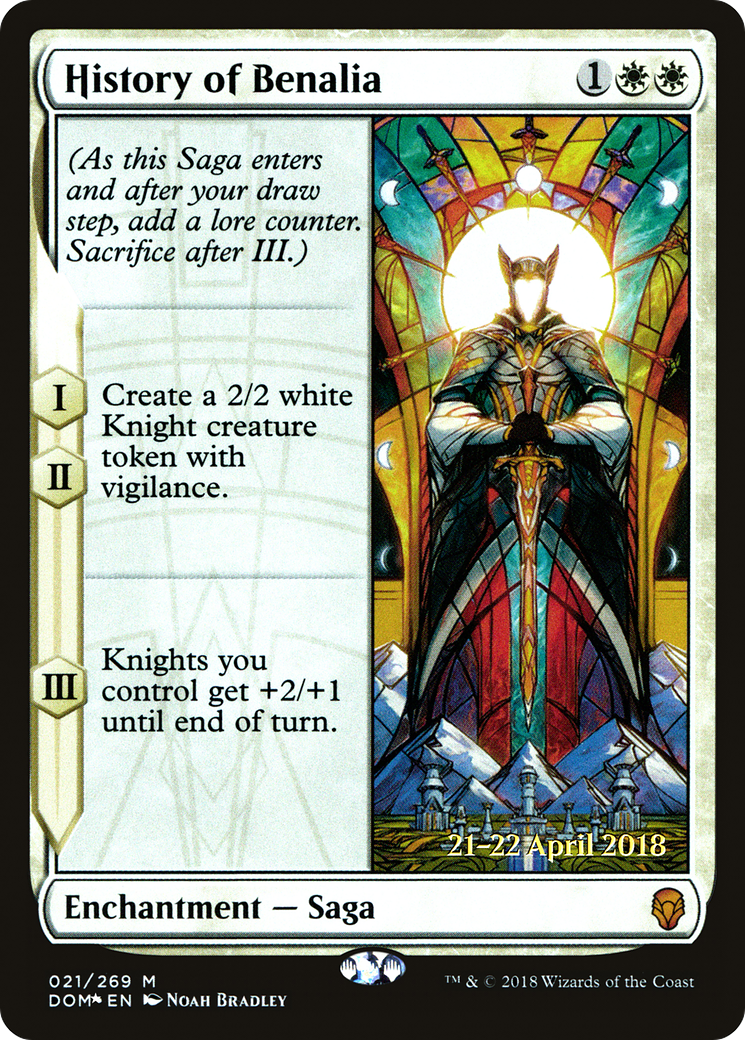 History of Benalia (21s) Foil - Dominaria Promos