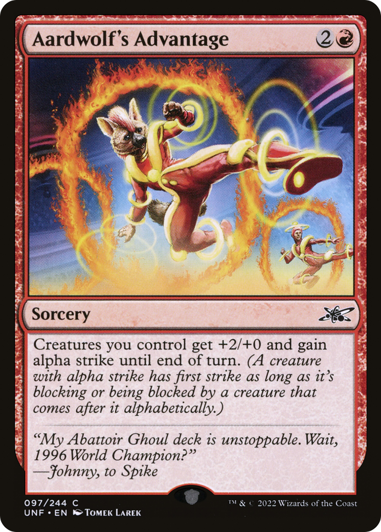 Aardwolf's Advantage (097) Foil - Unfinity