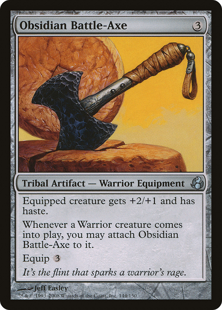 Obsidian Battle-Axe (144) - Morningtide Foil