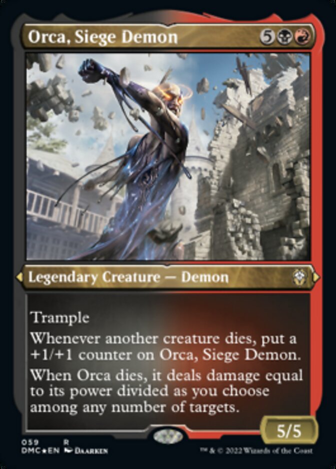 Orca, Siege Demon (059) Etched - Dominaria United Commander