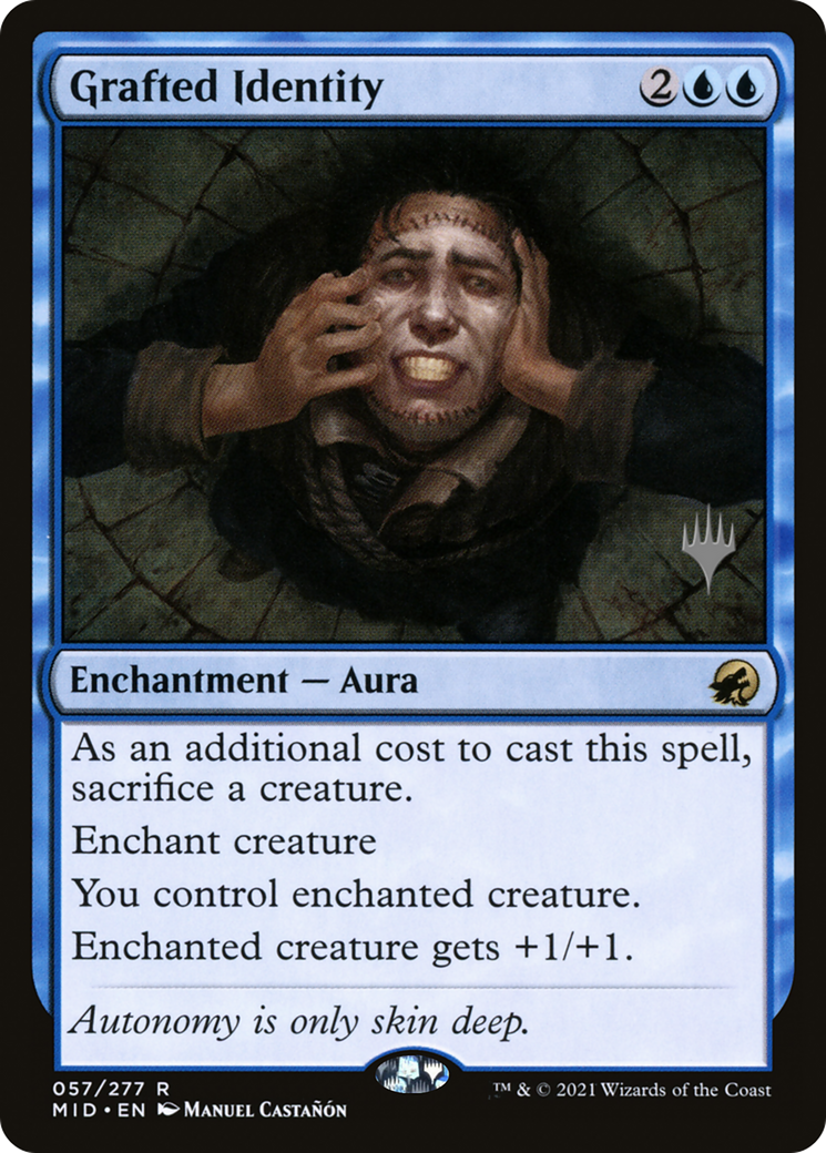 Grafted Identity (57p) Foil - Innistrad: Midnight Hunt Promos