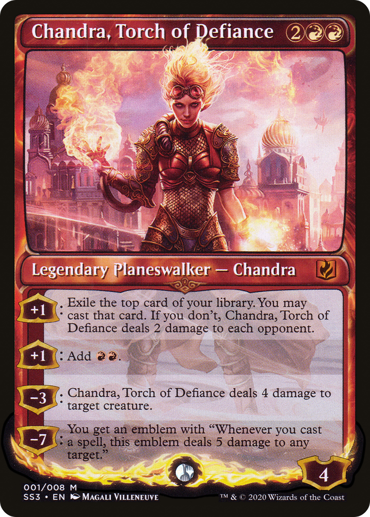 Chandra, Torch of Defiance (001) Foil - Signature Spellbook: Chandra