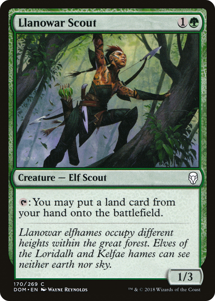 Llanowar Scout (170) Foil - Dominaria